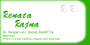 renata rajna business card